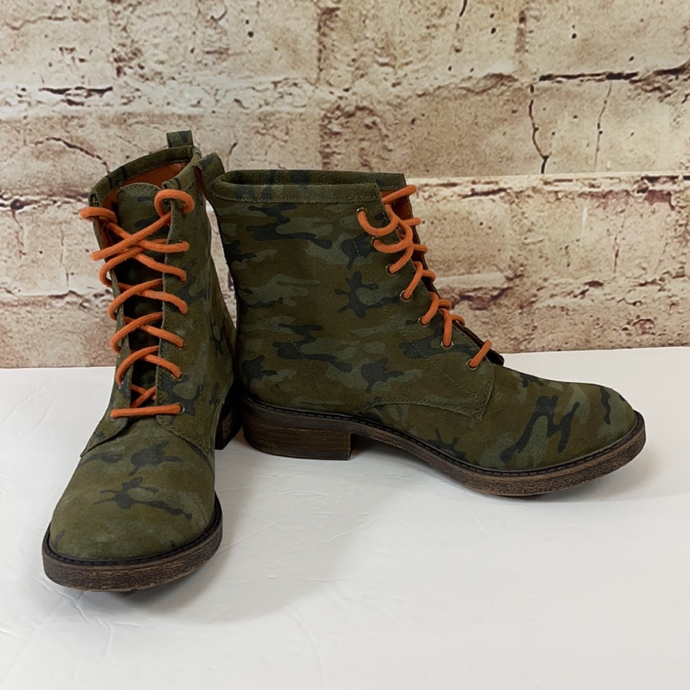 Lucky Brand Camo Combat Boots